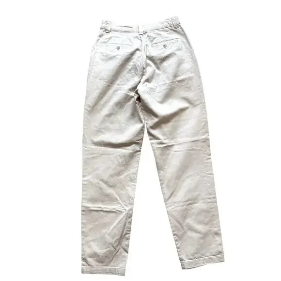 VTG Lee Casual Khaki Pants Chinos Women's Size 10 Long High Rise - Picture 2 of 7
